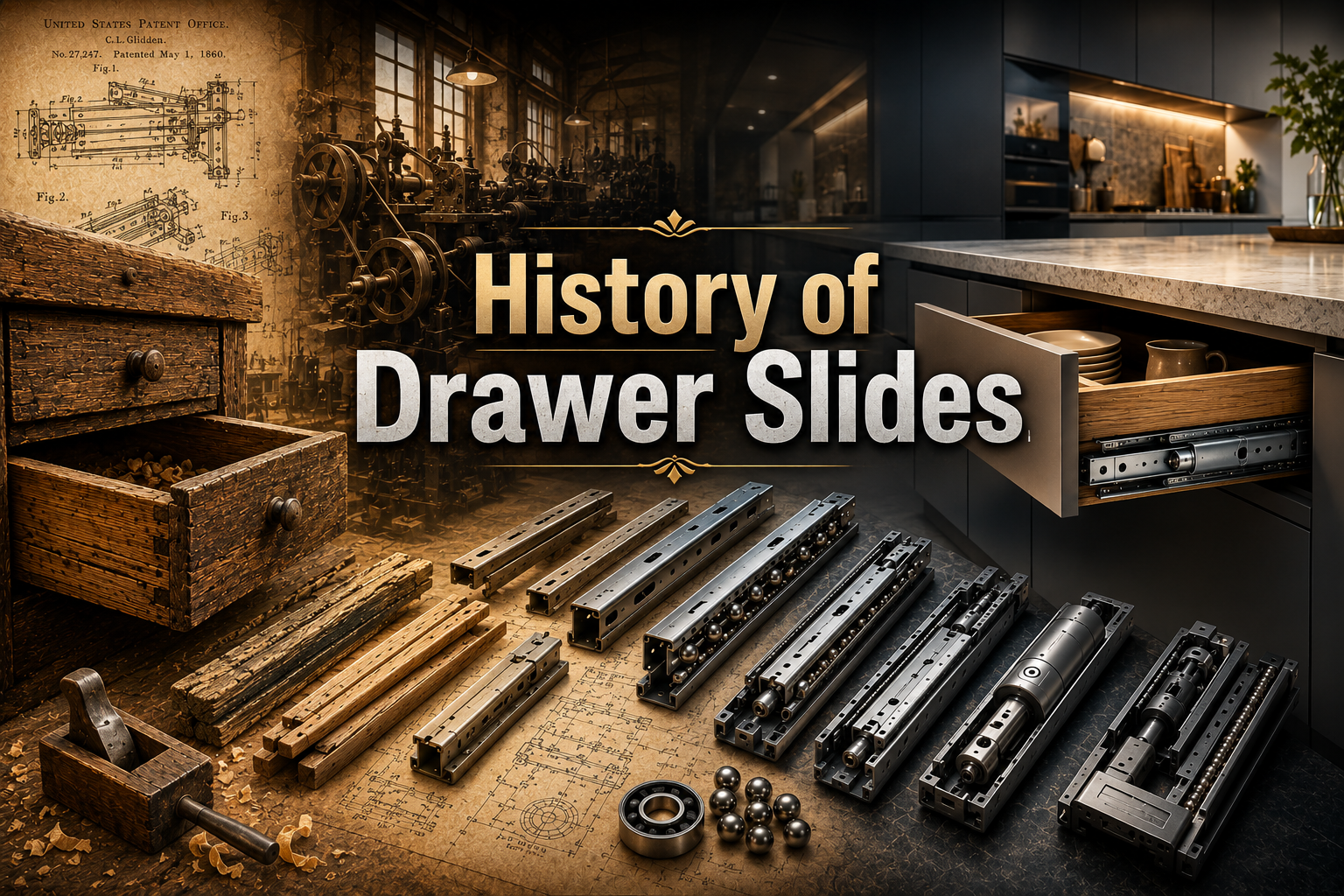 historyofdrawerslides Woodworker Express Blog The History of Drawer Slides