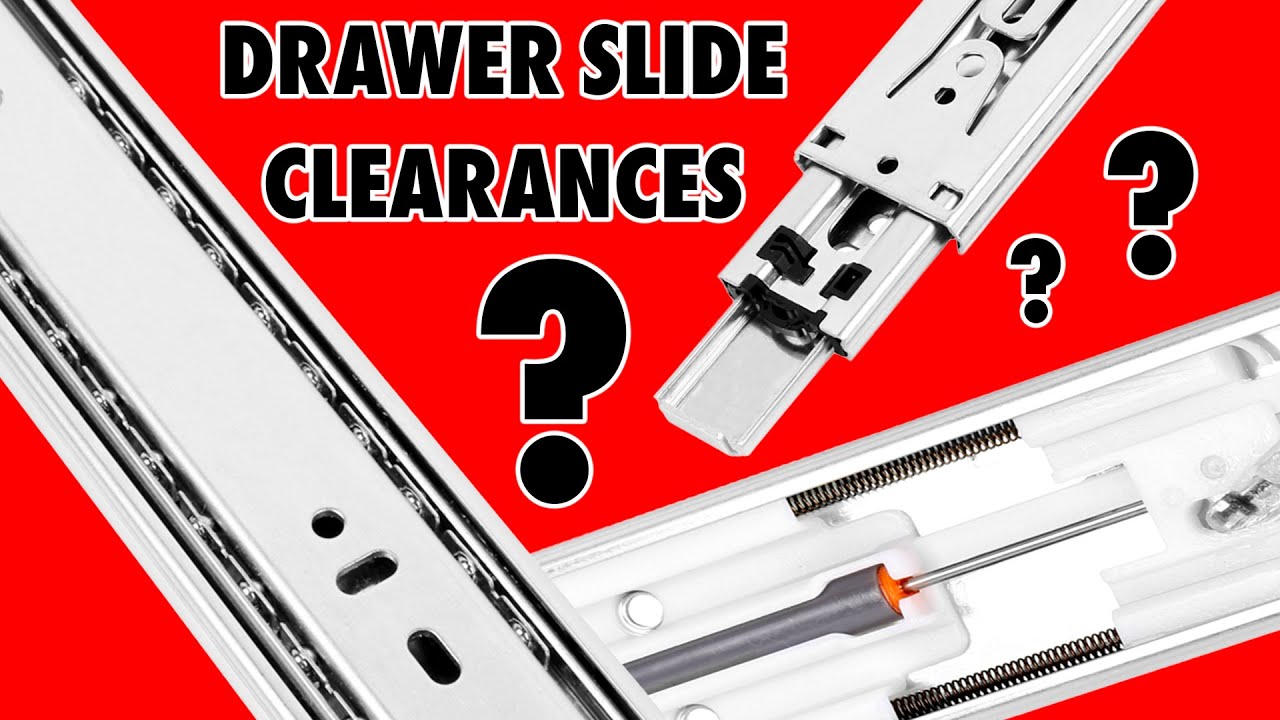 Side Mount Drawer Slides Clearance